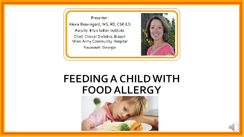 Feeding a Child with Food Allergy